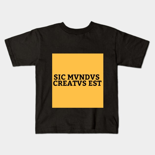 DARK NETFLIX QUOTE YELLOW Kids T-Shirt by camilovelove